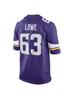 Men's Minnesota Vikings Vederian Lowe Nike Purple Game Player Jersey