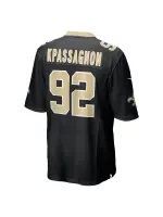 Men's New Orleans Saints Tanoh Kpassagnon Nike Black Game Player Jersey