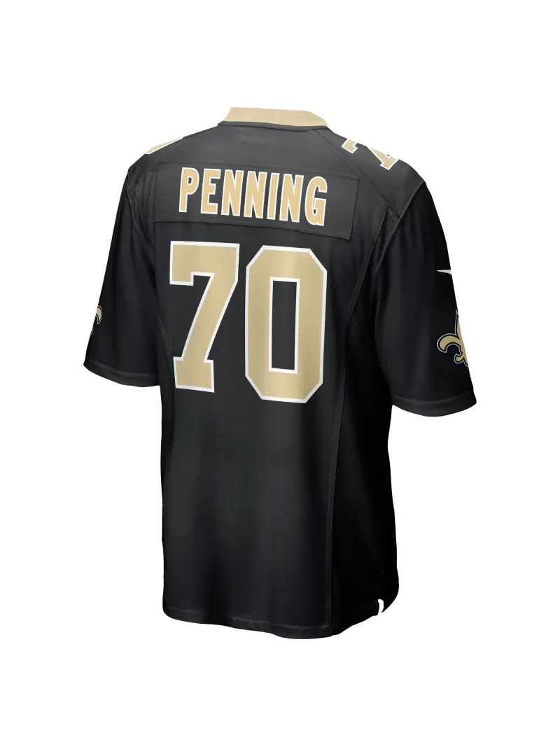 Men's New Orleans Saints Trevor Penning Nike Black Player Game Jersey