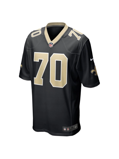 Men's New Orleans Saints Trevor Penning Nike Black Player Game Jersey 02