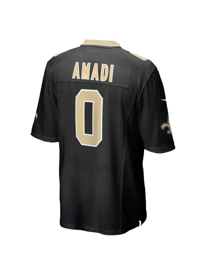 Men's New Orleans Saints Ugo Amadi Nike Black Team Game Jersey