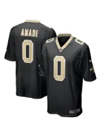 Men's New Orleans Saints Ugo Amadi Nike Black Team Game Jersey
