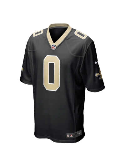 Men's New Orleans Saints Ugo Amadi Nike Black Team Game Jersey 02