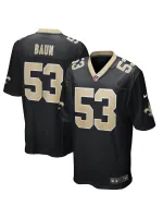 Men's New Orleans Saints Zack Baun Nike Black Game Player Jersey