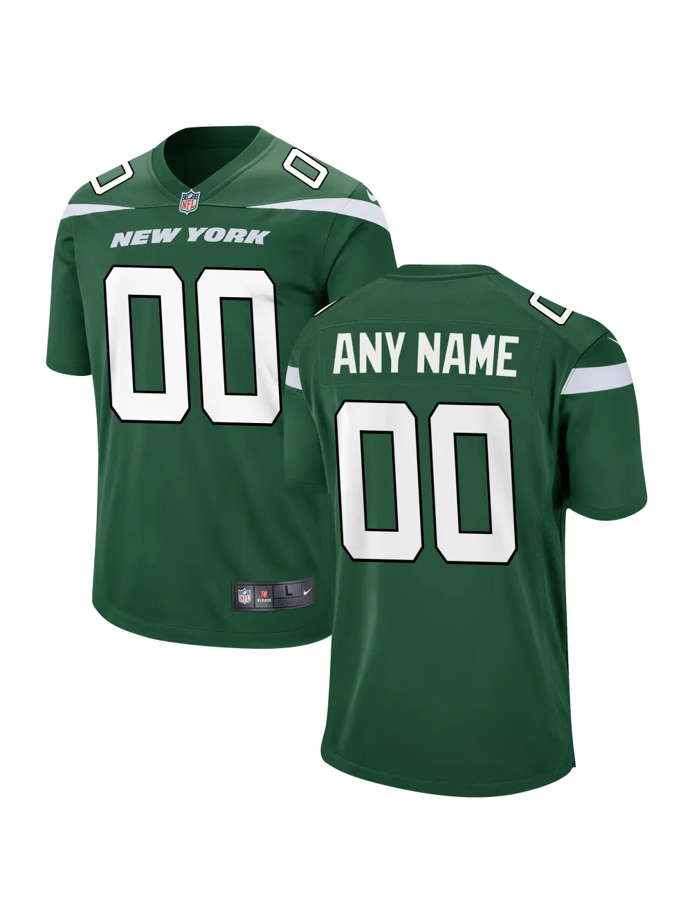 Men's New York Jets Nike Gotham Green Game Custom Jersey