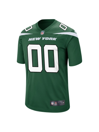 Men's New York Jets Nike Gotham Green Game Custom Jersey 02