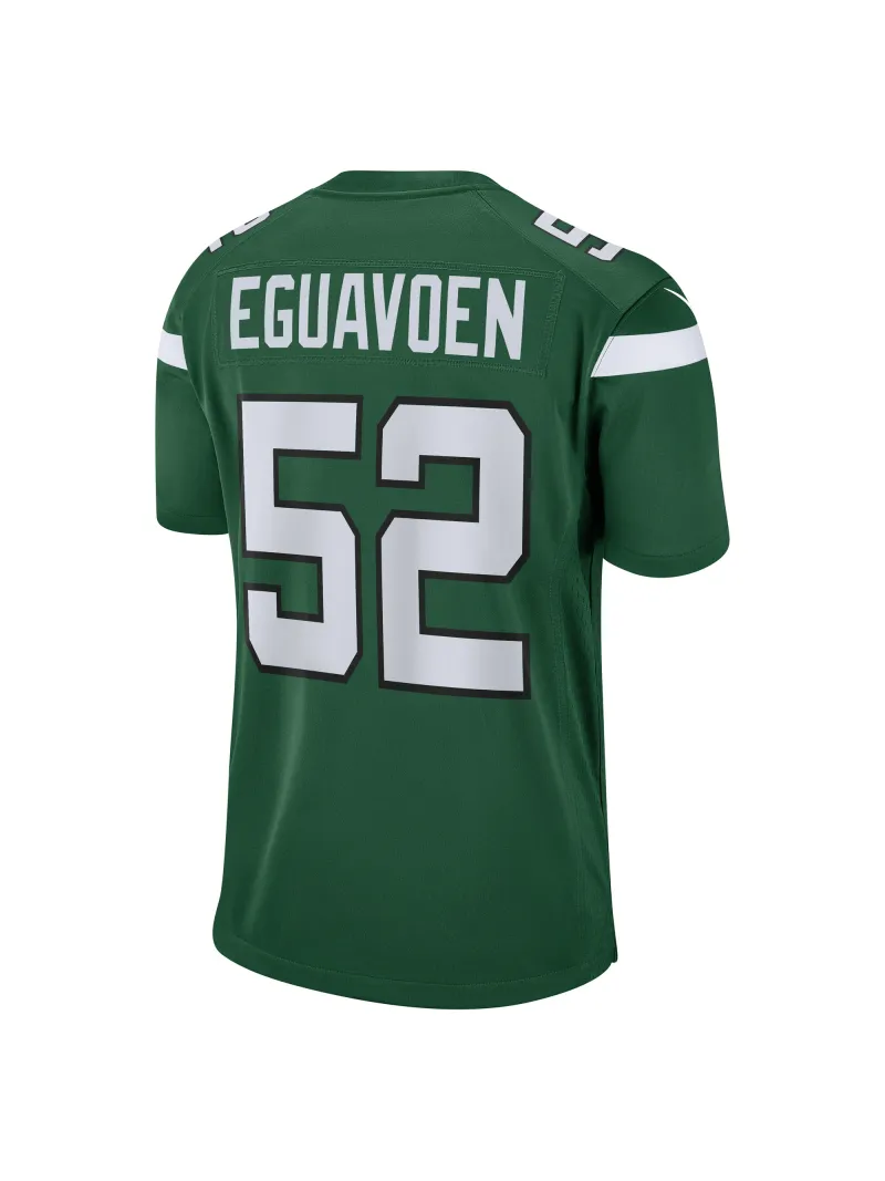Men's New York Jets Sam Eguavoen Nike Gotham Green Game Jersey