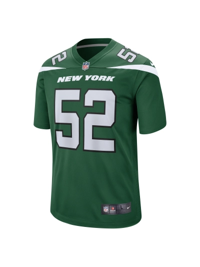 Men's New York Jets Sam Eguavoen Nike Gotham Green Game Jersey 02