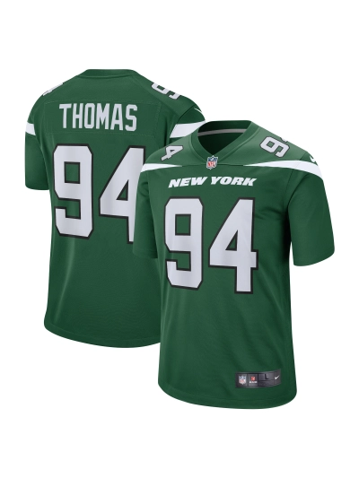 Men's New York Jets Solomon Thomas Nike Gotham Green Game Jersey 01
