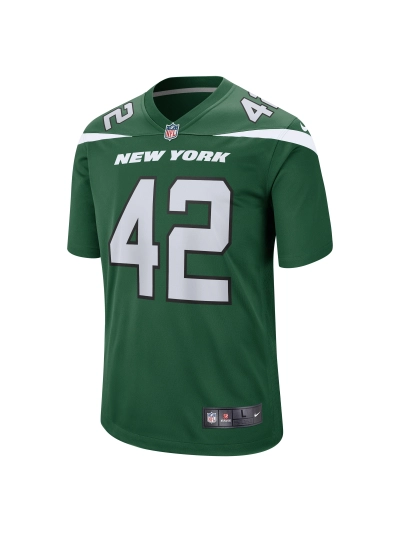Men's New York Jets Thomas Hennessy Nike Gotham Green Game Jersey 02