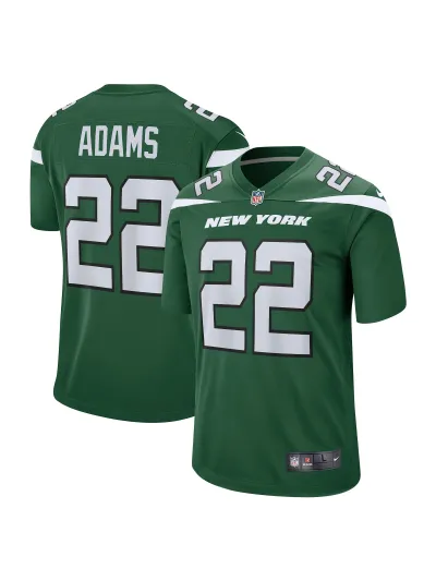 Men's New York Jets Tony Adams Nike Gotham Green Game Player Jersey 01