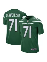 Men's New York Jets Wes Schweitzer Nike Green Game Jersey