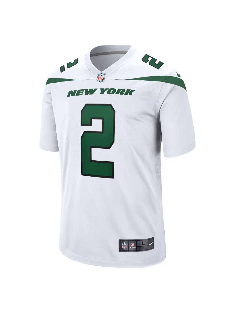 Men's New York Jets Zach Wilson Nike White Game Jersey
