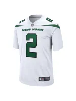 Men's New York Jets Zach Wilson Nike White Game Jersey