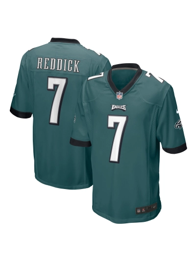 Men's Philadelphia Eagles Haason Reddick Nike Midnight Green Game Jersey 01