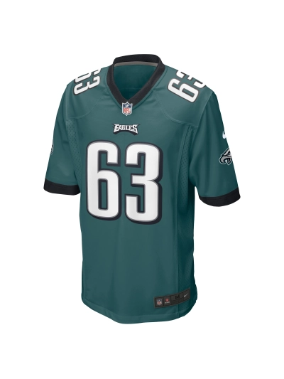 Men's Philadelphia Eagles Jack Driscoll Nike Midnight Green Game Jersey 02