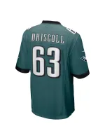 Men's Philadelphia Eagles Jack Driscoll Nike Midnight Green Game Jersey