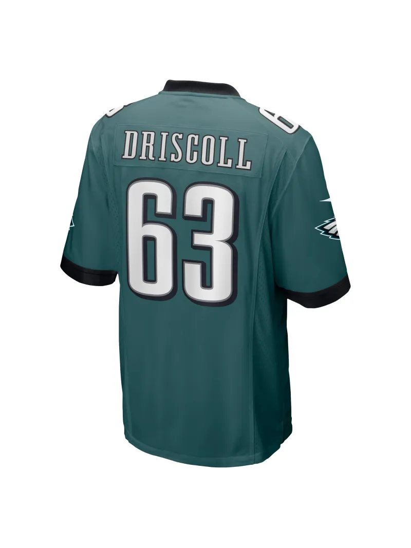 Men's Philadelphia Eagles Jack Driscoll Nike Midnight Green Game Jersey