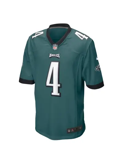 Men's Philadelphia Eagles Jake Elliott Nike Midnight Green Game Jersey 02