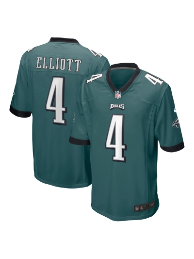 Men's Philadelphia Eagles Jake Elliott Nike Midnight Green Game Jersey 01