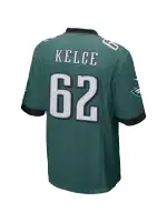 Men's Philadelphia Eagles Jason Kelce Nike Midnight Green Game Jersey