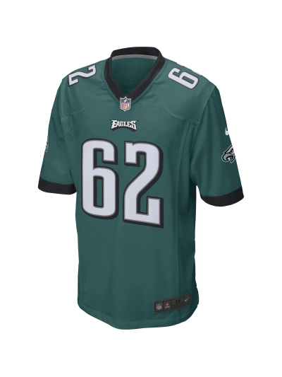 Men's Philadelphia Eagles Jason Kelce Nike Midnight Green Game Jersey 02