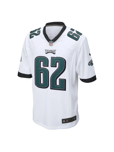 Men's Philadelphia Eagles Jason Kelce Nike White Game Jersey 02