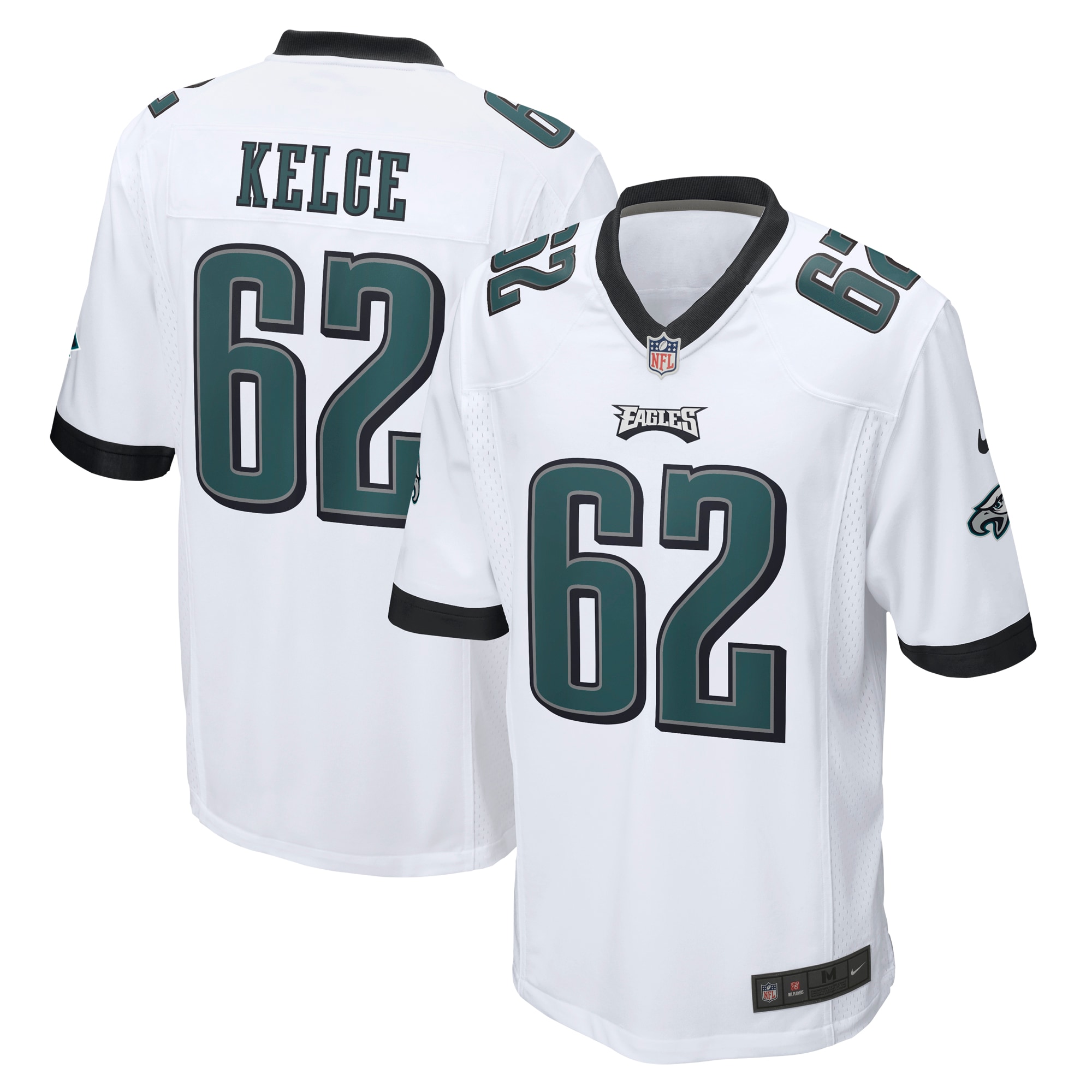 Men's Philadelphia Eagles Jason Kelce Nike White Game Jersey