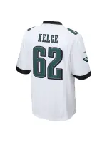 Men's Philadelphia Eagles Jason Kelce Nike White Game Jersey