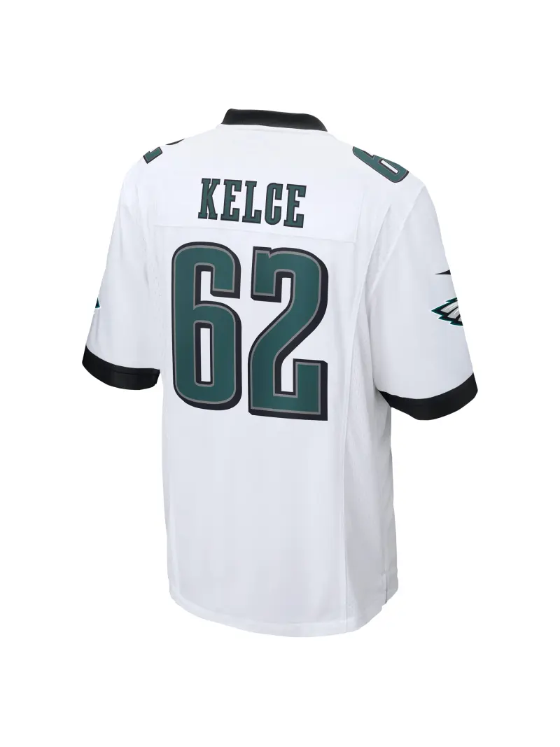 Men's Philadelphia Eagles Jason Kelce Nike White Game Jersey