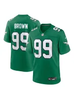 Men's Philadelphia Eagles Jerome Brown Nike Kelly Green Alternate Game Jersey