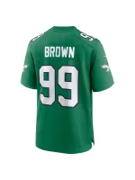 Men's Philadelphia Eagles Jerome Brown Nike Kelly Green Alternate Game Jersey
