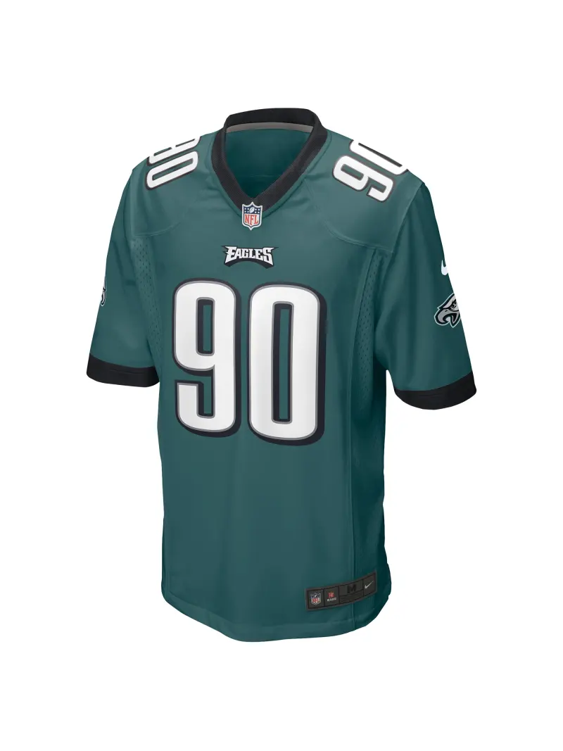 Men's Philadelphia Eagles Jordan Davis Nike Green Player Game Jersey