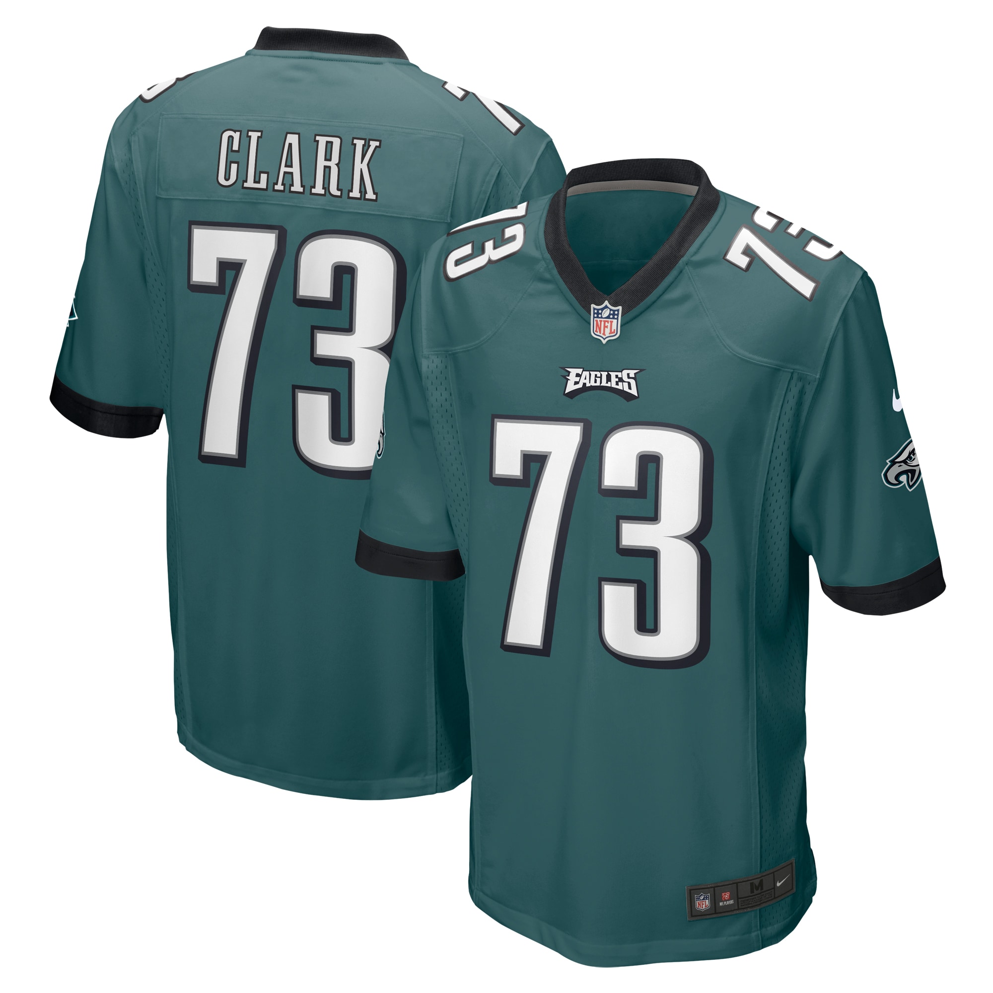 Men's Philadelphia Eagles Le'Raven Clark Nike Midnight Green Game Jersey