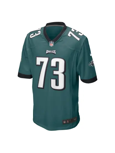Men's Philadelphia Eagles Le'Raven Clark Nike Midnight Green Game Jersey 02