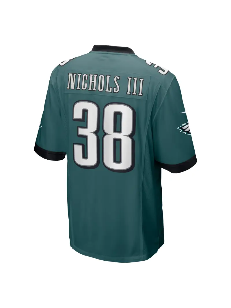 Men's Philadelphia Eagles Lew Nichols III Nike Midnight Green Game Jersey