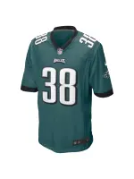 Men's Philadelphia Eagles Lew Nichols III Nike Midnight Green Game Jersey