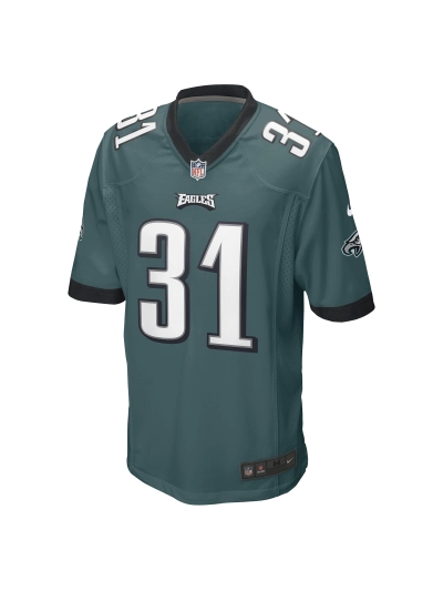 Men's Philadelphia Eagles Mario Goodrich Nike Midnight Green Game Player Jersey 02