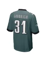 Men's Philadelphia Eagles Mario Goodrich Nike Midnight Green Game Player Jersey