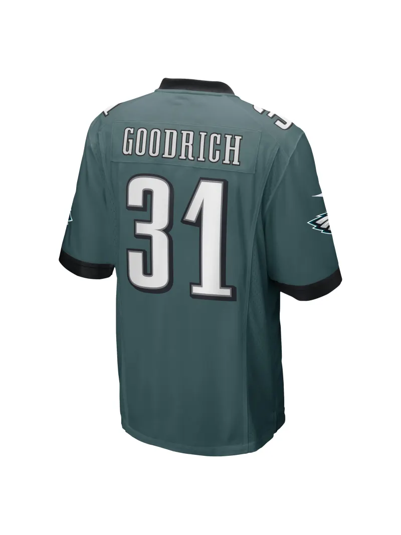 Men's Philadelphia Eagles Mario Goodrich Nike Midnight Green Game Player Jersey