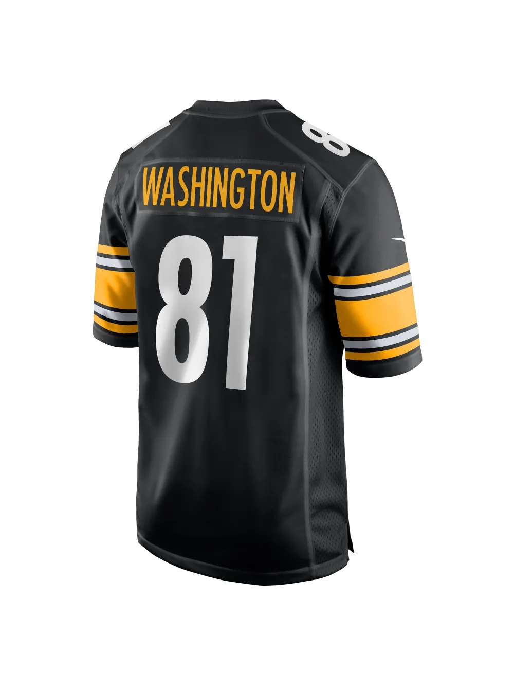 Men's Pittsburgh Steelers Scotty Washington Nike Black Game Jersey