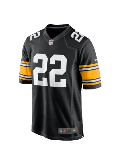 Men's Pittsburgh Steelers Najee Harris Nike Black Player Game Jersey 02