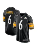 Men's Pittsburgh Steelers Pressley Harvin III Nike Black Game Jersey