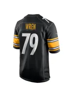 Men's Pittsburgh Steelers Renell Wren Nike Black Game Jersey