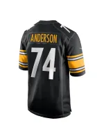 Men's Pittsburgh Steelers Spencer Anderson Nike Black Game Jersey