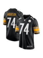 Men's Pittsburgh Steelers Spencer Anderson Nike Black Game Jersey