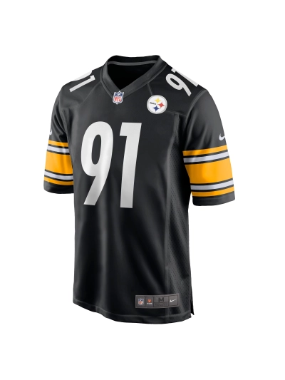 Men's Pittsburgh Steelers Stephon Tuitt Nike Black Game Team Jersey 02
