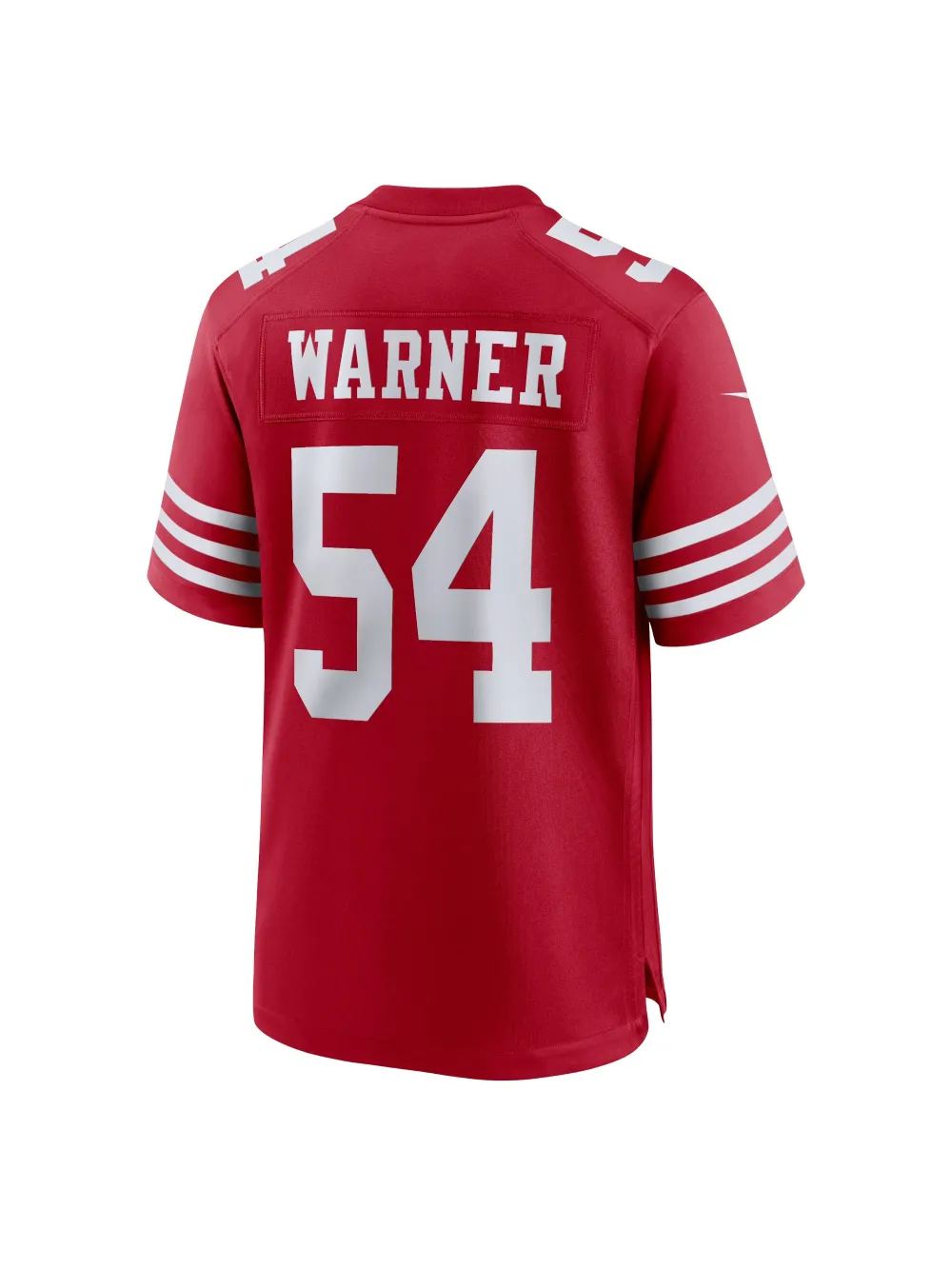 Men's San Francisco 49ers Fred Warner Nike Scarlet Player Game Jersey