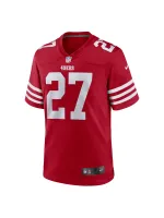 Men's San Francisco 49ers Ji'Ayir Brown Nike Scarlet Team Game Jersey