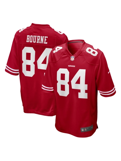 Men's San Francisco 49ers Kendrick Bourne Nike Scarlet Team Game Jersey 01